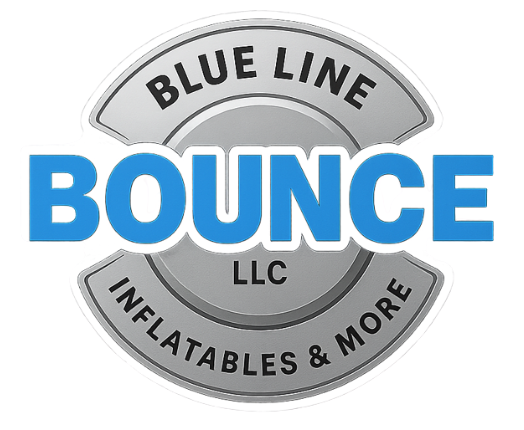 Blue line bounce logo